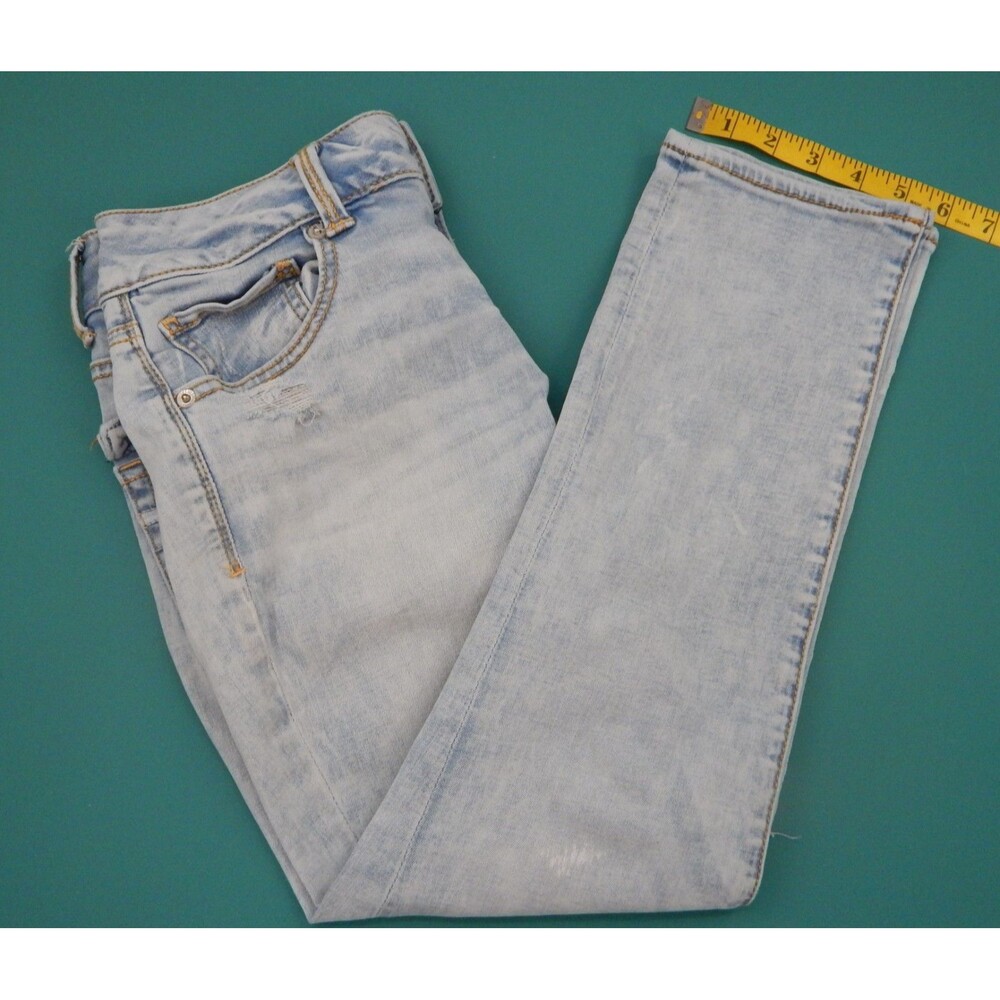 American Eagle Jeans Artist Crop Women's Size 4 Straight Leg, Super Stretch